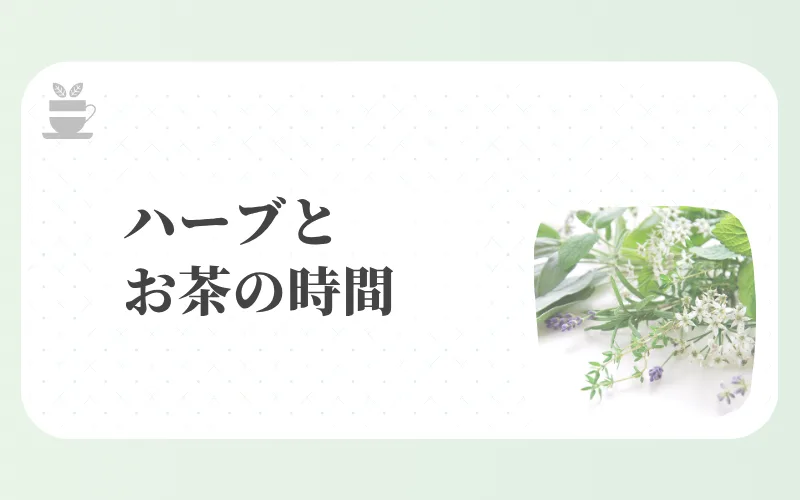 ハーブとお茶の時間 - フレッシュハーブが並ぶ写真
